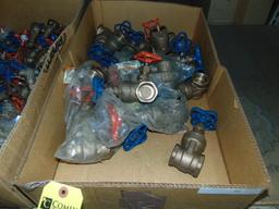 Brass Gate Valves, Asst. 1 1/2"- 1 1/4" (17 Each)