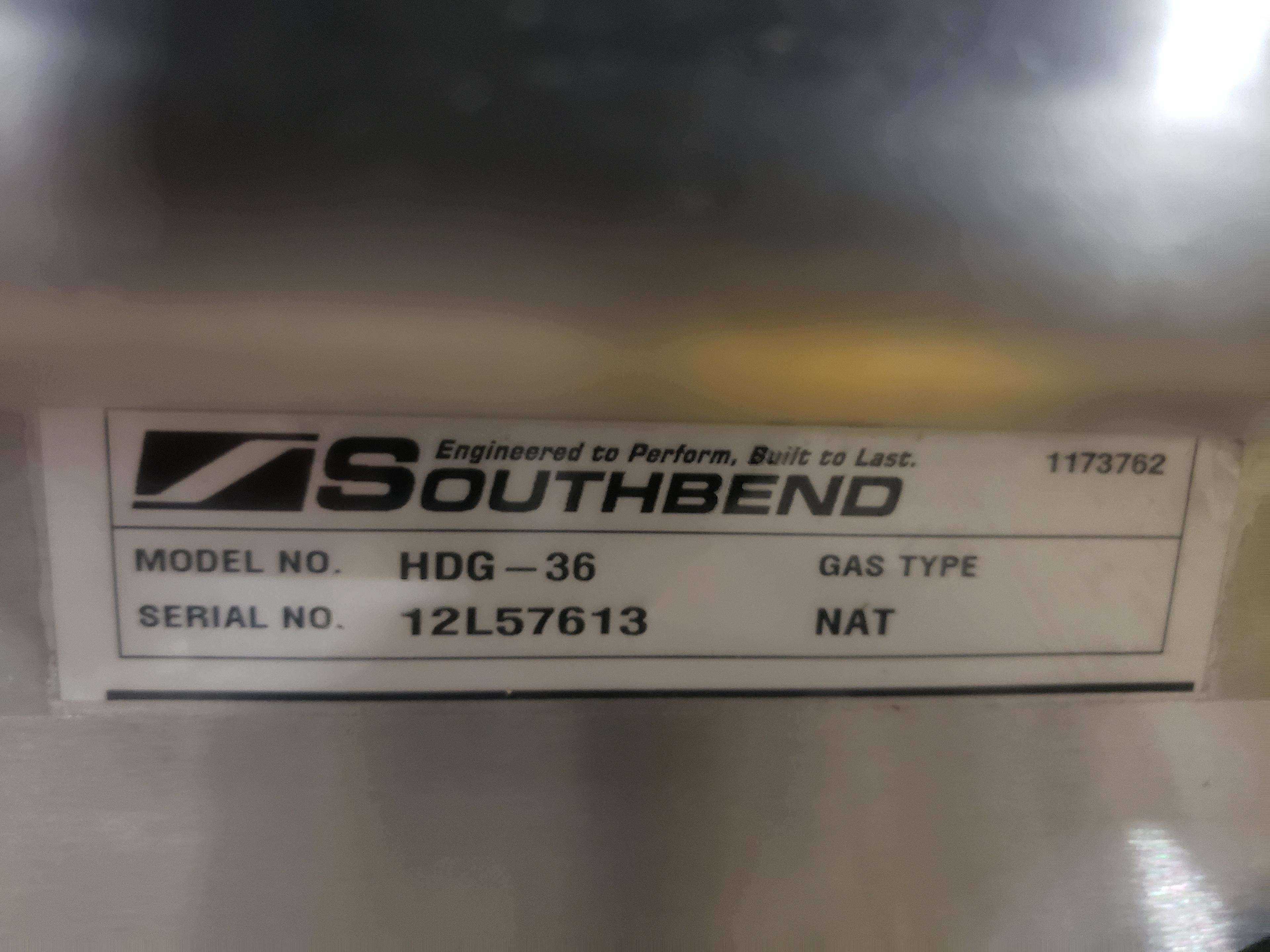 Southbend 36" Gas Counter Top Griddle, m/n HDG-36, s/n 12L57613 (New/Unused)