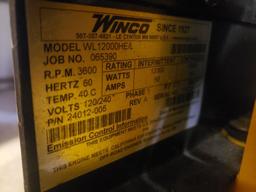 Winco Industrial Big Dog Gas Generator, m/n WL1200HE