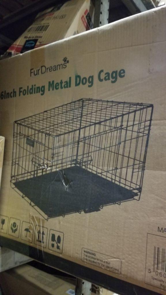 Fur Dreams 36" Metal Folding Dog Cage