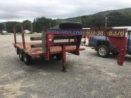 HOMEMADE GOOSENECK FIFTH WHEEL TRAILER, 12' X 8' T/A  RUMFORD