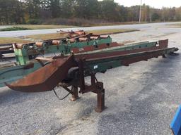 27'3" BELT CONVEYOR, 6" TROUGH, 2HP, 3PH MOTOR - RUMFORD