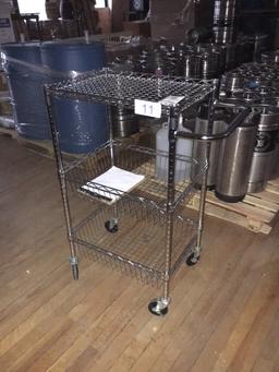 HDX 3-SHELF WIRE KITCHEN CART