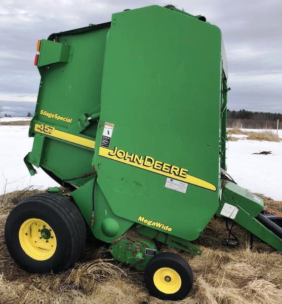 2010 JOHN DEERE 457 SILAGE SPECIAL MEGA WIDE BALER, S/N: ED0457S320643 (CHESTERVILLE)