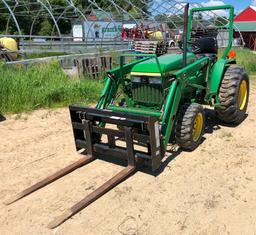 2000 JOHN DEERE 790 4WD TRACTOR, DIESEL