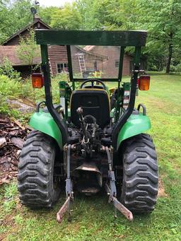 2000 JOHN DEERE 4200 HST 4WD TRACTOR W/ 420 LOADER, 1,743 HOURS, S/N: LV4200H323127