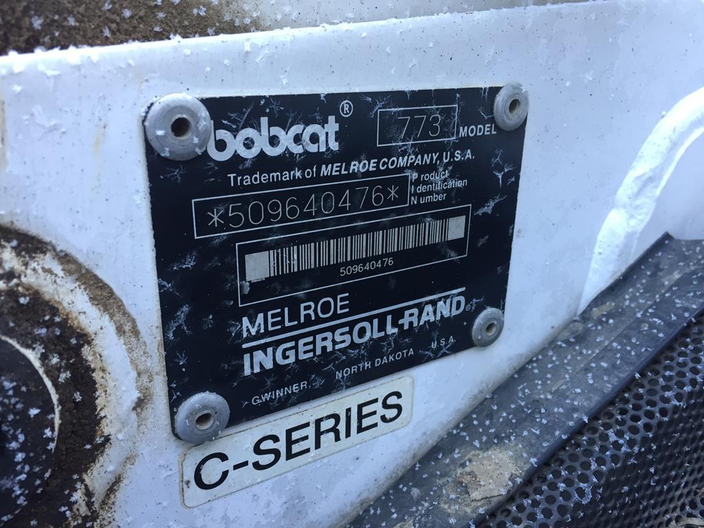 *PLEASE NOTE BELOW - 1996 MELROE BOBCAT MODEL 773 SKID STEER LOADER