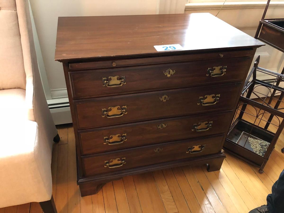 FOUR-DRAWER WRITING DESK