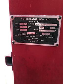 VENDORLATOR VMC72 COCA-COLA VENDING MACHINE, S/N: 72-5394