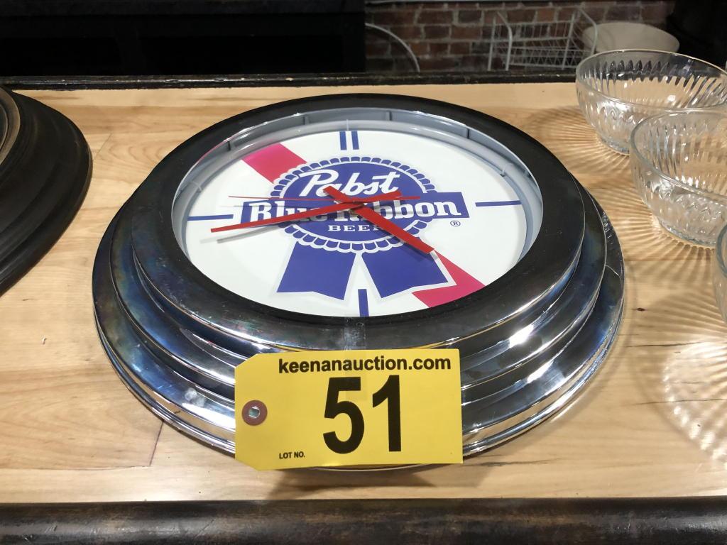 PABST BLUE RIBBON 18" WALL CLOCK