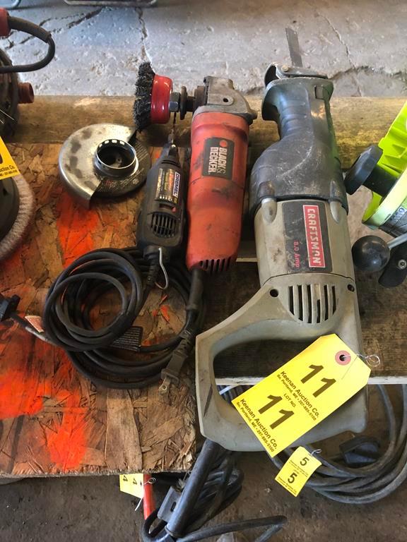 CRAFTSMAN RECIPROCATING SAW, GRINDER & DREMEL