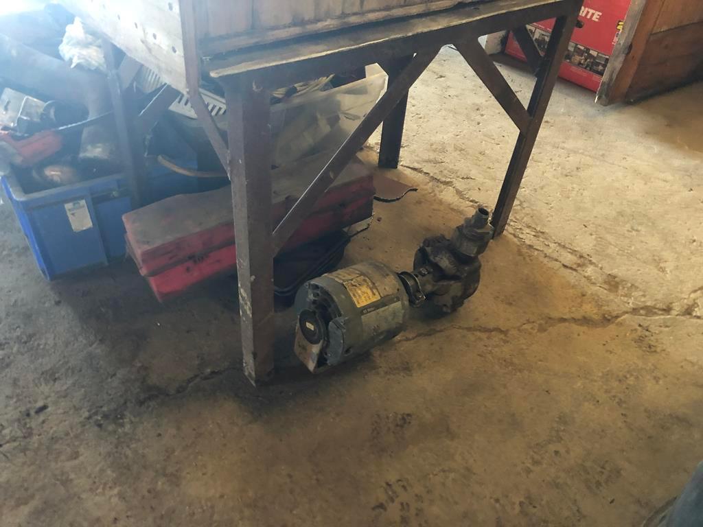 LOT OF ASSORTED TRUCK PARTS AND STEEL STAND