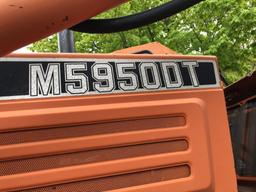 KUBOTA M5950T 4WD TRACTOR W/ KELLY BACKHOE & LOADER BUCKET, 1,994 HOURS