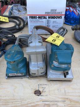 FINISHING SANDERS: MAKITA B04510, 9045B & B&D 7410