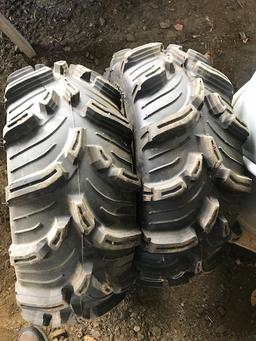 ESSEX SUREFOOT AT27 X 11-12 ATV TIRES & RIMS