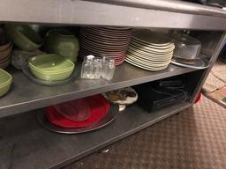 LOT: CANOPY DISHWARE AND REMAINING CONTENTS IN ROOM