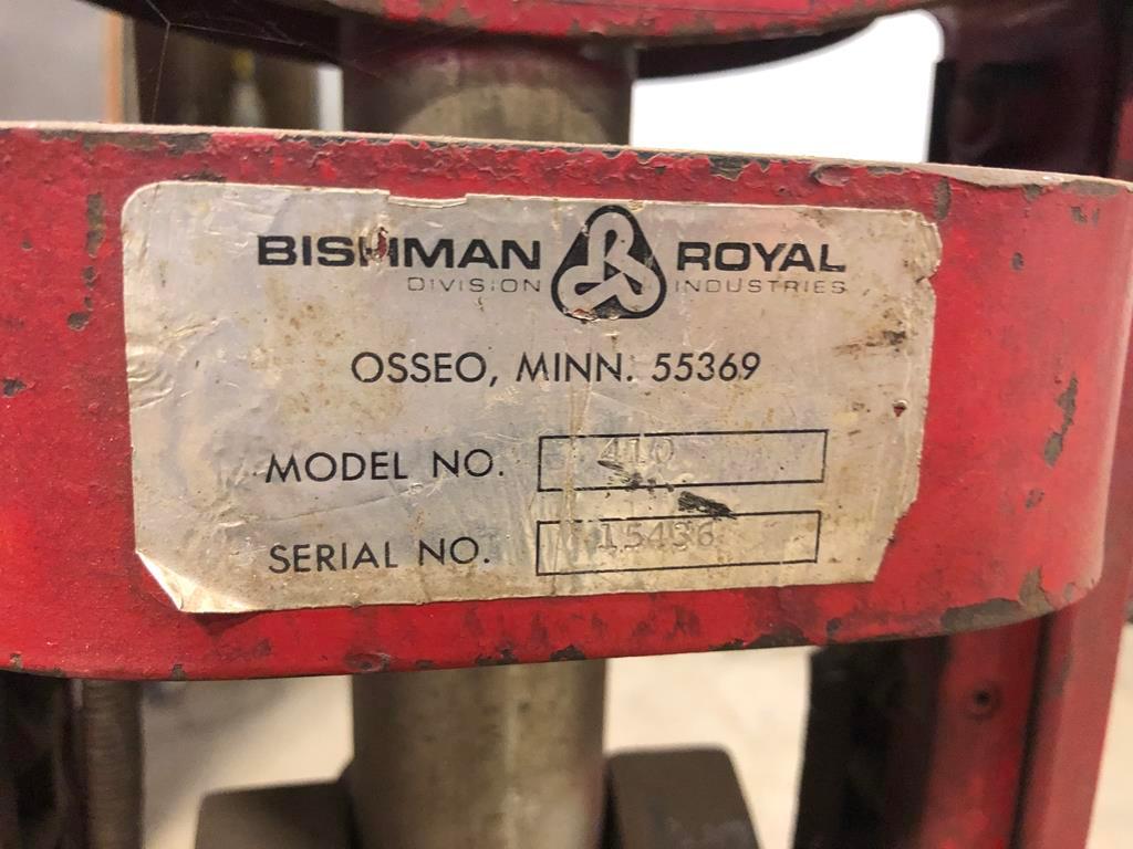 BISHMAN 410 AIR PNEUMATIC BUMPER JACK, S/N: 15436