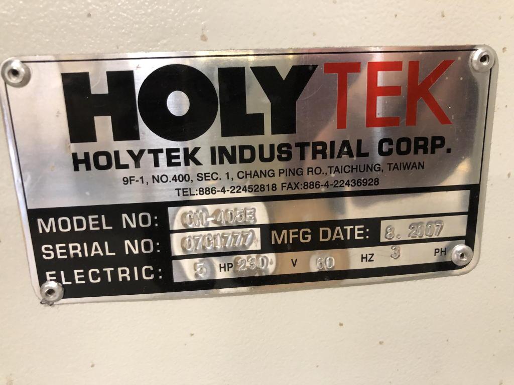 2007 HOLYTEK CM-405E JOINTER, 5HP, 230V, 3PH, S/N: 07C1777