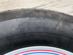 NEW CONTENDER TRAILER TIRE, 8-LUG, ST235/80R16