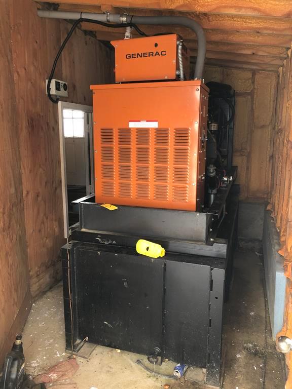 2001 GENERAC 155KW DIESEL GENSET, FUEL TANK, SWITCHGEAR & ELECTRICAL *Will require rigging