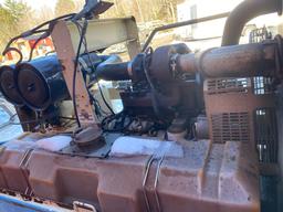 (WATCH VIDEO)1997 INGERSOLL RAND P375WCU PORTABLE AIR COMPRESSOR, CUMMINS 4-CYL. DIESEL, 6,803 HRS.,