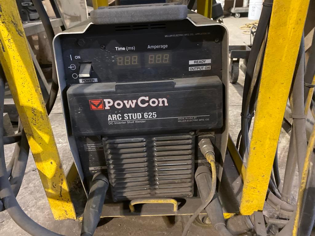 MILLER POWCON ARC STUD 625 STUD WELDER W/ CART