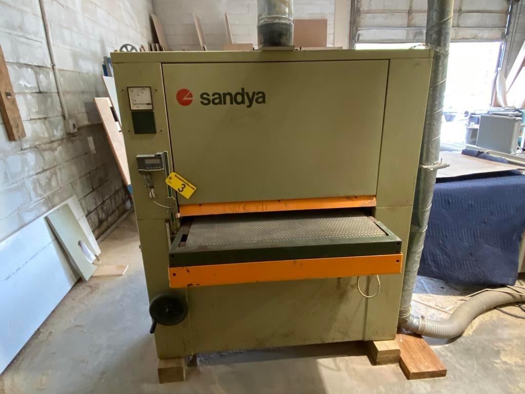 SCM 36" MODEL: UNO WIDE BELT SANDER, 230V, S/N: AE003757