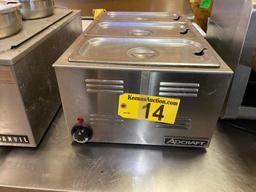 2012 ADCRAFT MODEL FW1200WF 1200-WATT FOOD WARMER W/ LIDS