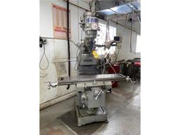 SHARP VERTICAL MILLING MACHINE 3HP, 3PH, MITUTOYO DRO, 10” X 50” TABLE