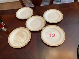 LOT OF (5) 8" PLATES, J&G MEAKIN HANLEY ENGLAND