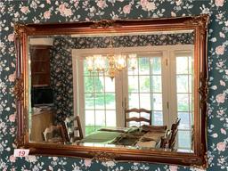 47"W X 33"H GUILDED FRAME MIRROR