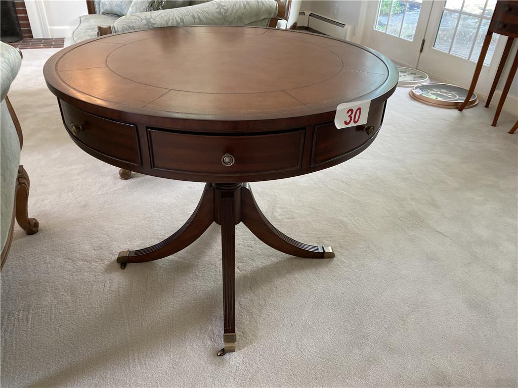 GAME TABLE, SINGLE PEDESTAL, 35.5" DIAMETER