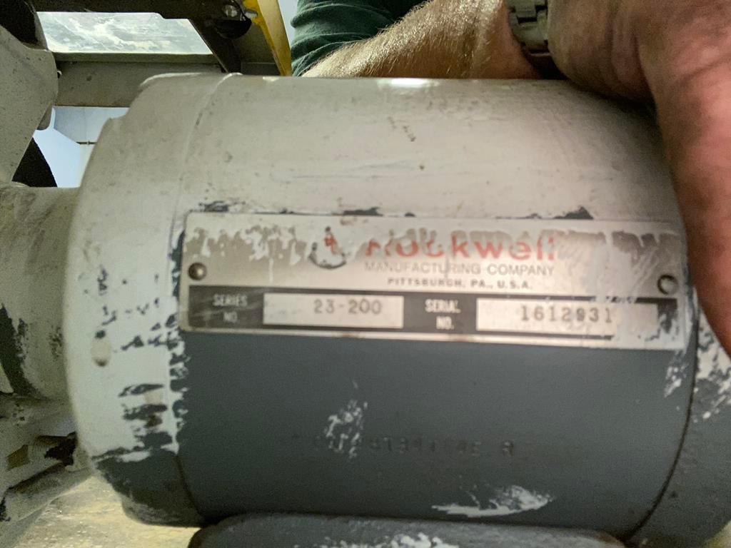 (ELECTRICAL HAS BEEN DISCONNECTED) ROCKWELL 7" PEDESTAL GRINDER, MODEL 23-200,  S/N: 1612031