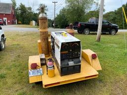 TRAILER MOUNTED HOBART CHAMPION 16 WELDER/GENERATOR, 2,131 HOURS,  S/N: 197WR06236