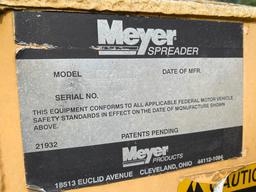 2000 MEYER STEEL 1.8-YARD INSERT SANDER,  S/N: 18658