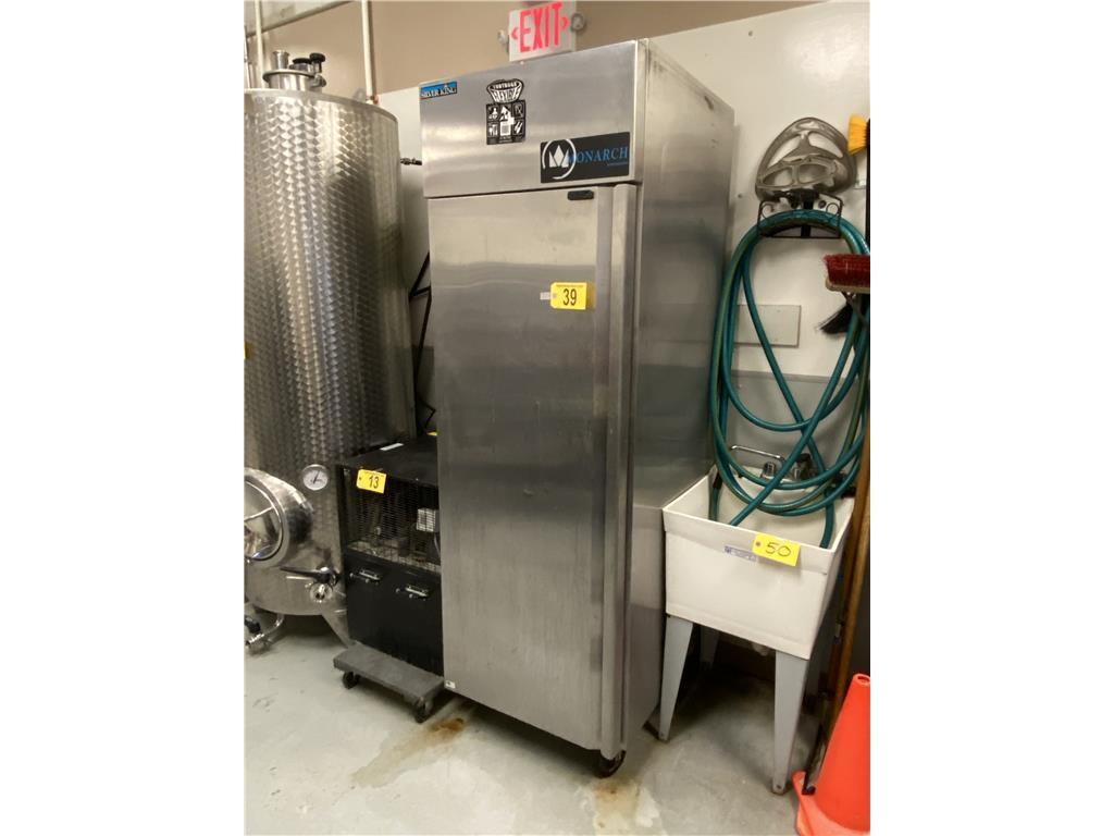 SILVER KING MONARCH UPRIGHT COMMERCIAL REFRIGERATOR, MODEL SKM23R, S/N: SADB25586B