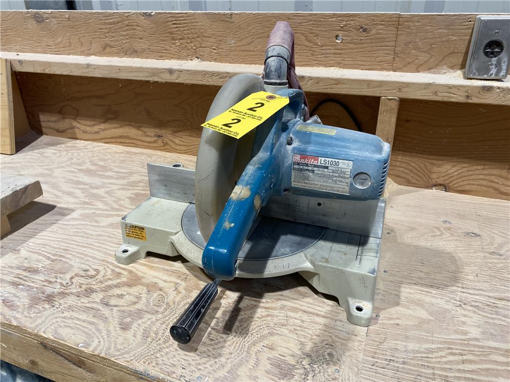 MAKITA MODEL LS1030 10” MITER SAW, S/N: 19112