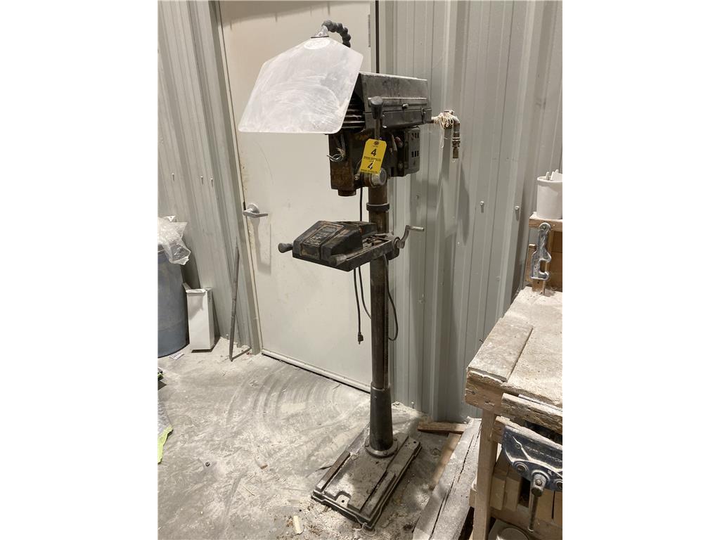 DAYTON FLOOR DRILL PRESS (APPEARS TO NEED SWITCH) 2-PHOTOS