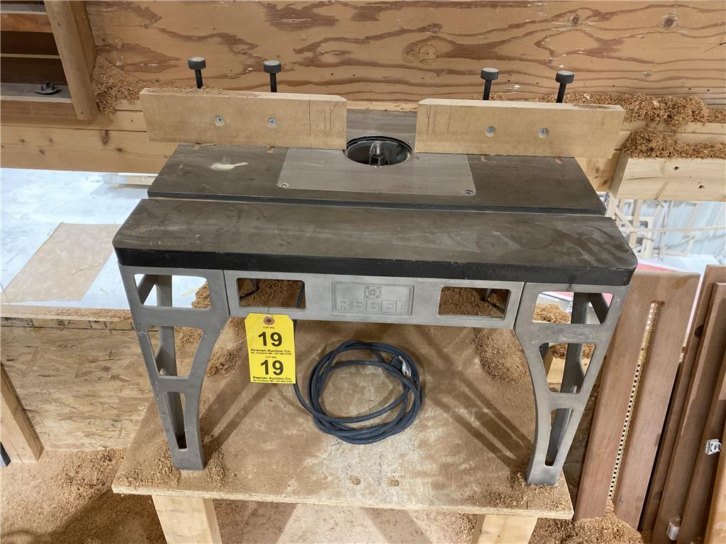 REBEL ROUTER TABLE W/ BOSCH MODEL 1617EVS ROUTER