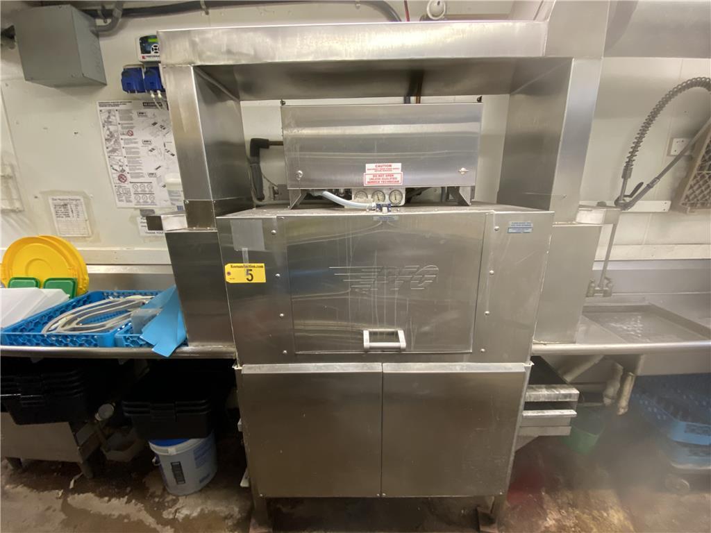 AMERICAN DISH SERVICE ADC-44, 244 RACK/HR., CONVEYOR DISHWASHER, S/N: BH11016