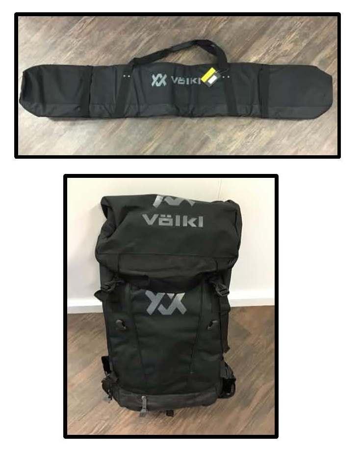 VOLKL RACE PACK BACKPACK & SINGLE SKI BAG DONATED BY AARON REIS, VOLKL - VALUE $200