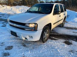 2005 CHEVROLET TRAIL BLAZER LS 4WD SUV, 123,121 MILES, S/N: 1GNDT13S252332780