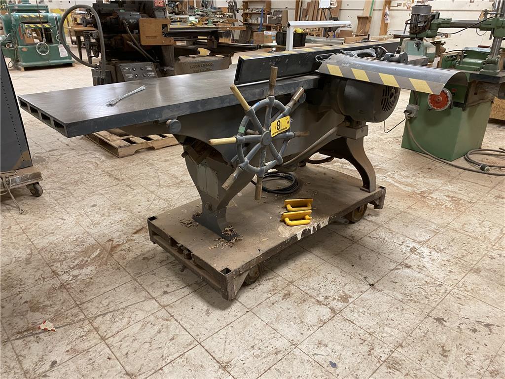 NORTHFIELD JOINTER MODEL 16HD, 16", 5HP, 3PH, W/ CART