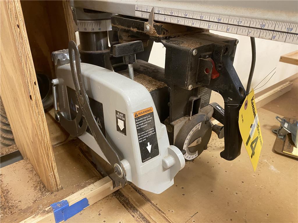 DELTA SHOPMASTER RADIAL ARM SAW, MODEL 424-02-131-0014, 1.5HP, 1PH