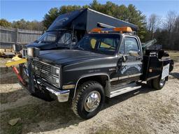 1984 CHEVROLET K30 4WD 1-TON HOLMES WRECKER, PLOW, MILES: 44,541 VIN: 1GBJK34W8EV112235