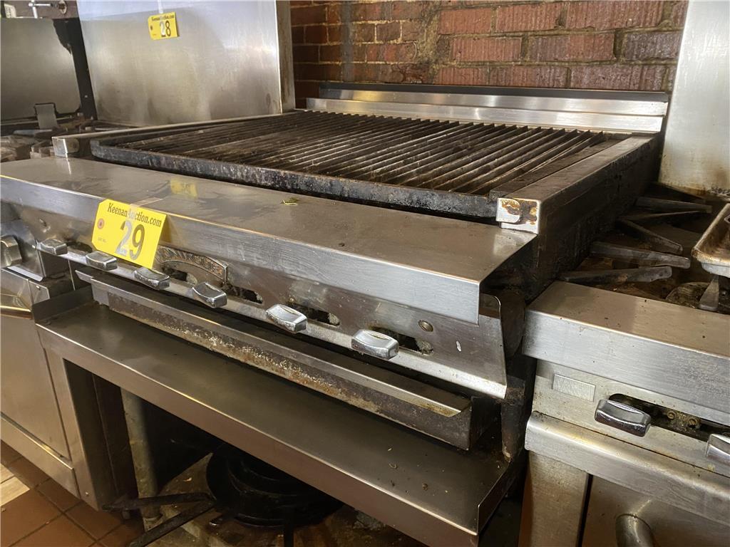 MONTAGUE 36” S/S CHARBROILER, NATURAL GAS