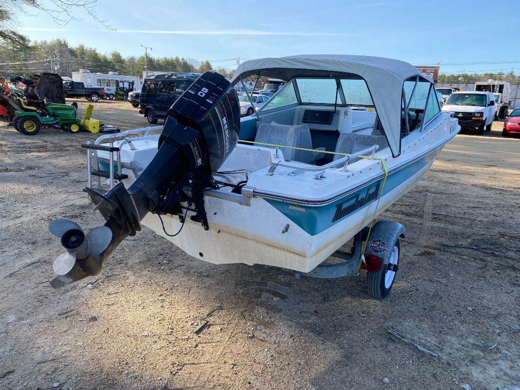 1987 THUNDER CRAFT 13' BOW RIDER, S/N: TCT25981E787, 50HP MERCURY