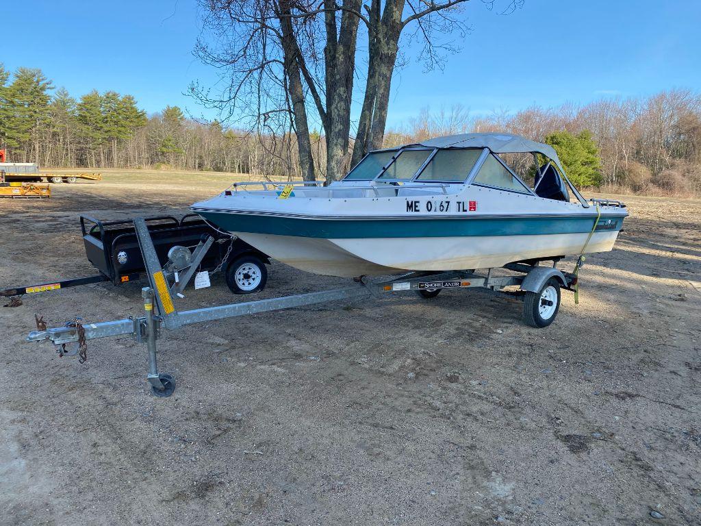 1987 THUNDER CRAFT 13' BOW RIDER, S/N: TCT25981E787, 50HP MERCURY