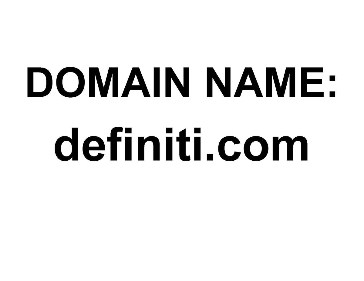 DOMAIN NAME: definiti.com