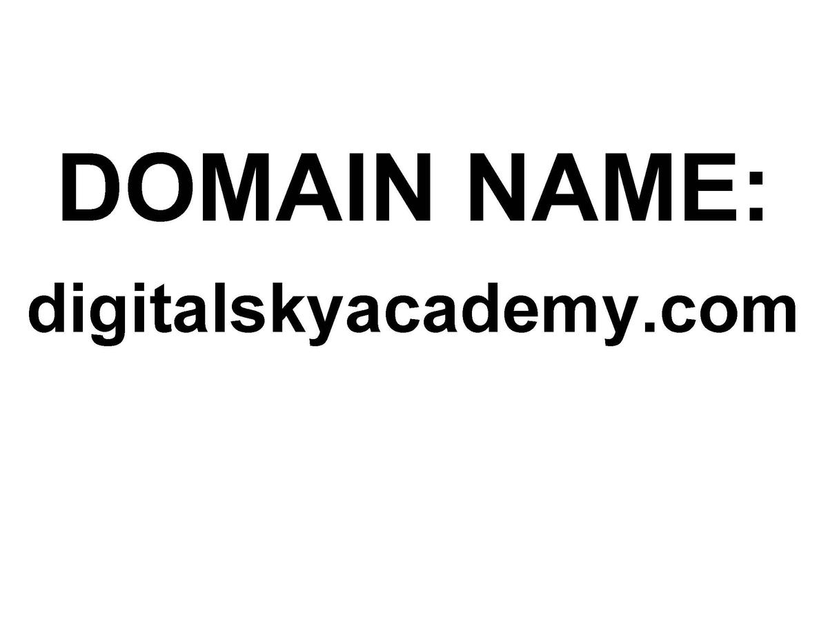 DOMAIN NAME: digitalskyacademy.com